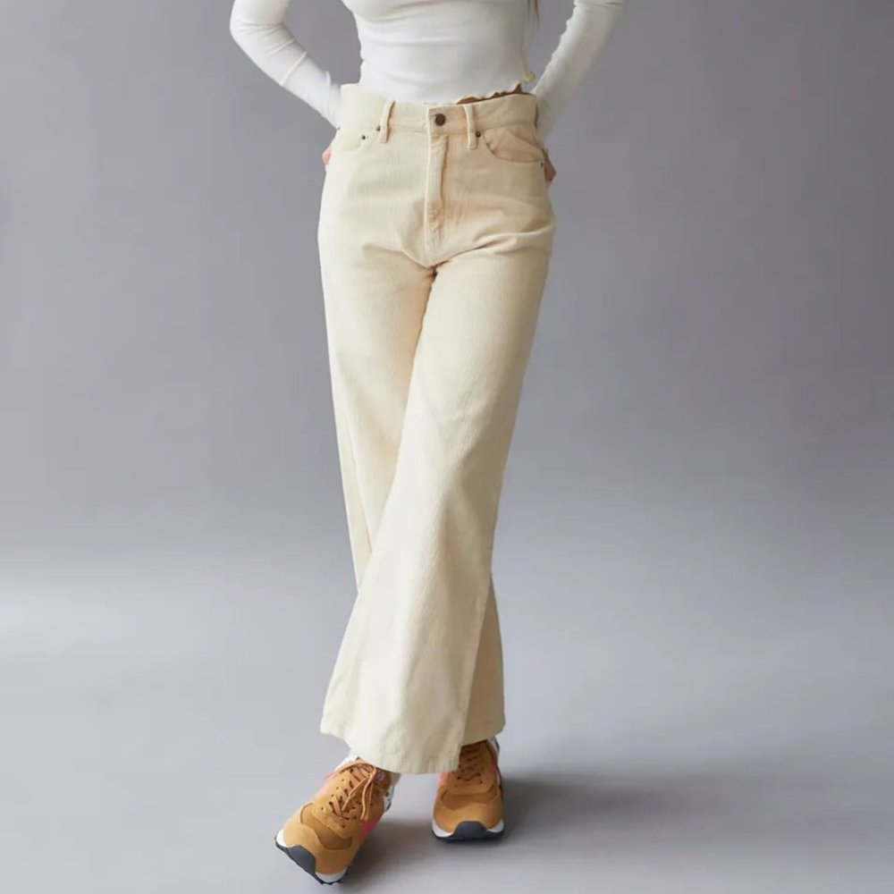 BDG  / High & Wide Corduroy Pant - Orange/Red - 26